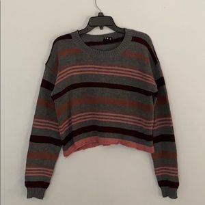 Scoop Neck Striped Sweater